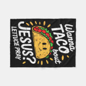 シンコデマヨイエズクリスチャンメキシコお祝い フリースブランケット (正面(横))