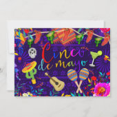 シンコデマヨカラフルお祝いフェスタパーティー 招待状 (正面)