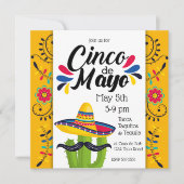 シンコデマヨサボテンフォーク花 招待状 (正面)