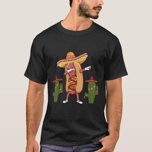 シンコデマヨシャツホットドッグサボテン踊り Tシャツ (正面)