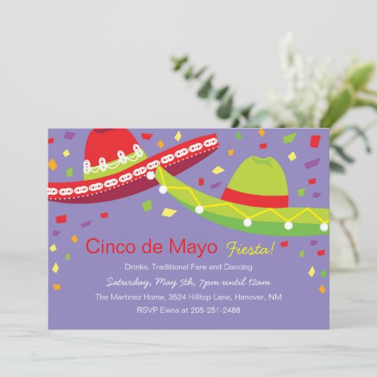 シンコデマヨソンブレロフィエスタ招待状 招待状 (スタンド正面)