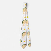 シンコデマヨタコモダン紙吹雪模様 ネクタイ (正面)