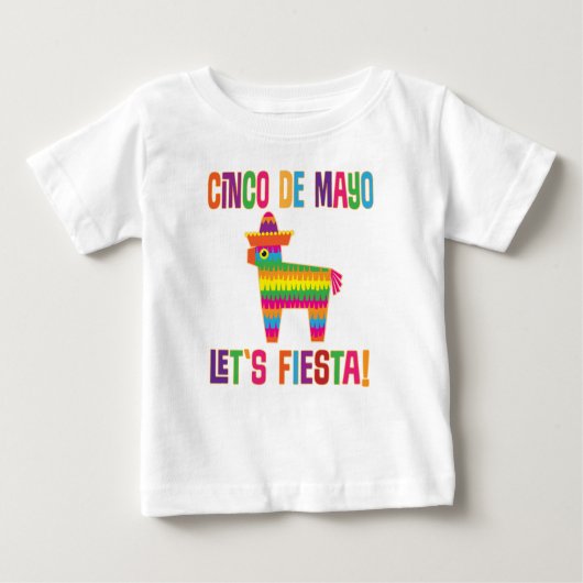 シンコデマヨタコレッツフィエスタピナタ ベビーTシャツ (正面)