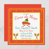 シンコデマヨチリピーパーズ&ソンブレロ 招待状 (正面/裏面)