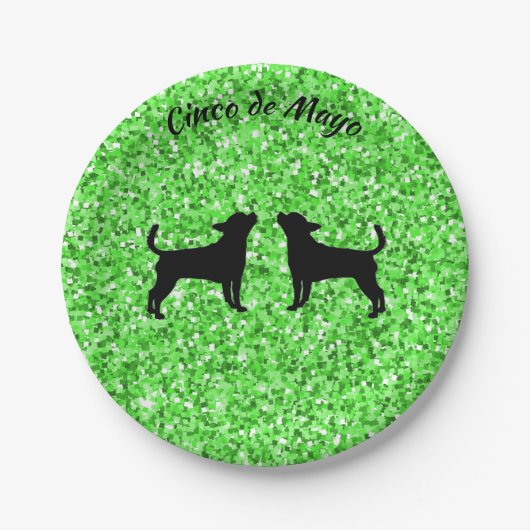 シンコデマヨチワワ紙プレート ペーパープレート (正面)