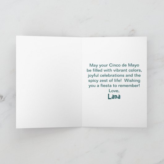 シンコデマヨチワワSombrero & Serapeを着た シーズンカード (内部)