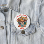 シンコデマヨチワワSombrero & Serapeを着た 缶バッジ (インサイチュ)