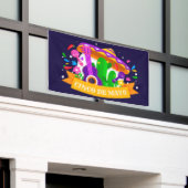 シンコデマヨバナー 横断幕 (ビルの外側)