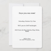 シンコデマヨパーティの招待状メキシカンハットグローブ 招待状 (裏面)