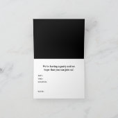 シンコデマヨパーティの招待状 招待状 (内部)