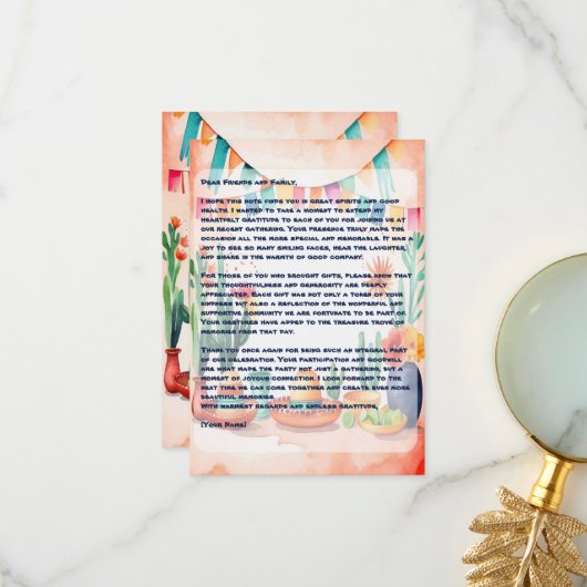 シンコデマヨパーティー サンキューカード (正面/裏面インサイチュ)