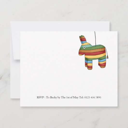 シンコデマヨピナタフィエスタパーティー 招待状 (裏面)