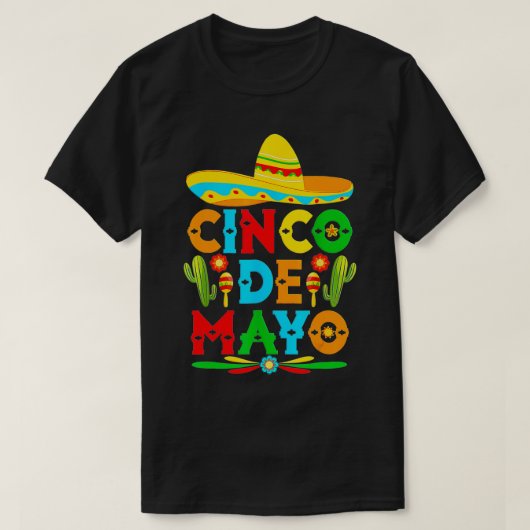 シンコデマヨフィエスタサプライズカミーサ5 De Mayo Viv Tシャツ (デザイン正面)