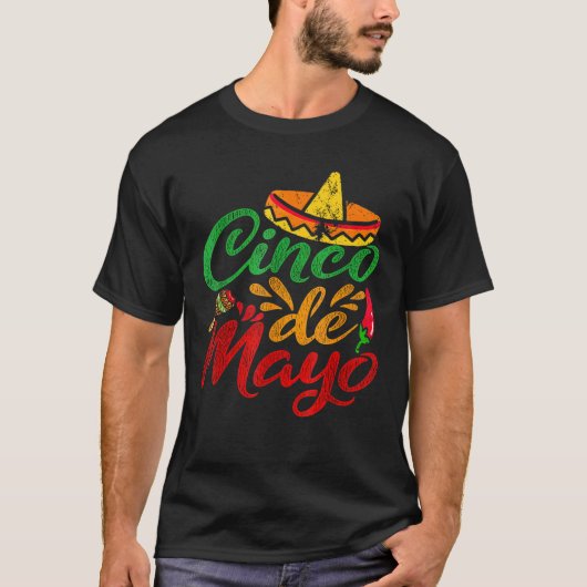 シンコデマヨフィエスタサプライズカミーサ5 De Mayo Viv Tシャツ (正面)