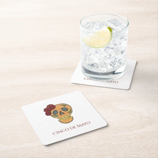 シンコデマヨフィエスタシュガースカルパーティー スクエアペーパーコースター (インサイチュ)