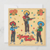 シンコデマヨフィエスタパーティの招待状 招待状 (正面)