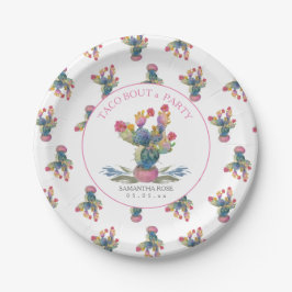 シンコデマヨフィエスタ水彩カクタス ペーパープレート