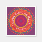 シンコデマヨフェスタ万華鏡のように千変万化するパターンパーティー スタンダードカクテルナプキン (正面)