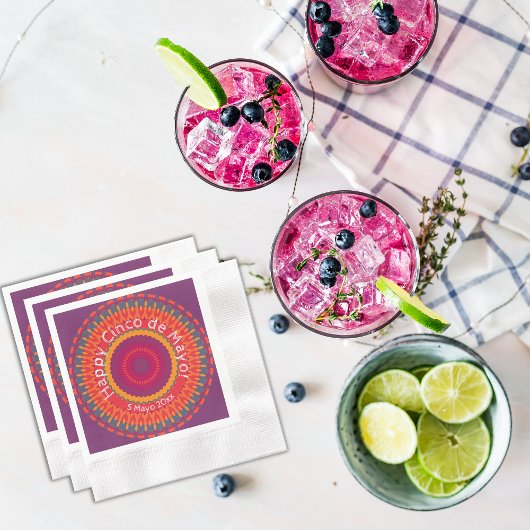 シンコデマヨフェスタ万華鏡のように千変万化するパターンパーティー スタンダードカクテルナプキン