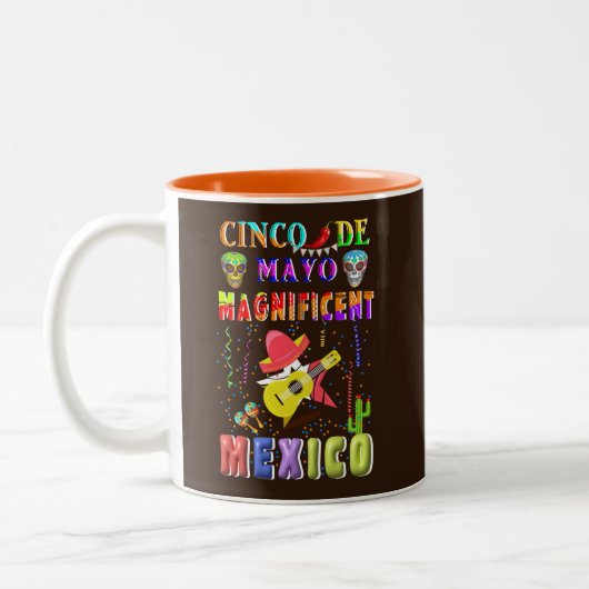 シンコデマヨマニピカルメキシコ ツートーンマグカップ (左)