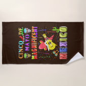 シンコデマヨマニピカルメキシコ ビーチタオル (正面)