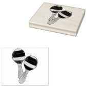 シンコデマヨミュージカル楽器メキシコマラカス ラバースタンプ (押印)