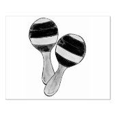 シンコデマヨミュージカル楽器メキシコマラカス ラバースタンプ (インプリント)