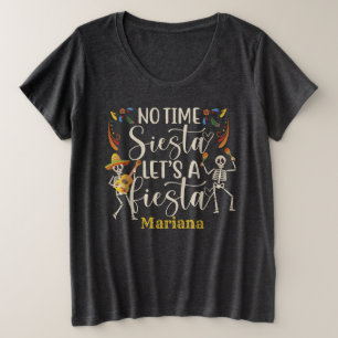 シンコデマヨメキシカンフィエスタの誕生日カスタム プラスサイズTシャツ