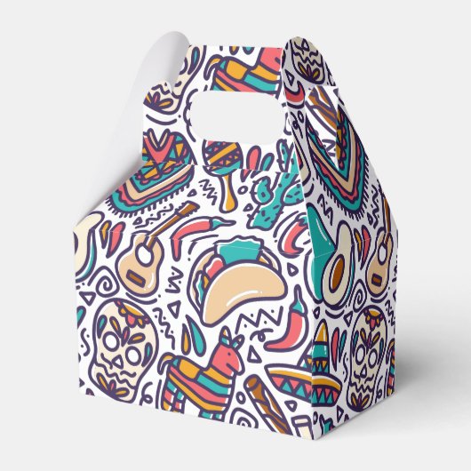 シンコデマヨメキシカンフィエスタシームレスパターン フェイバーボックス (裏面サイド)