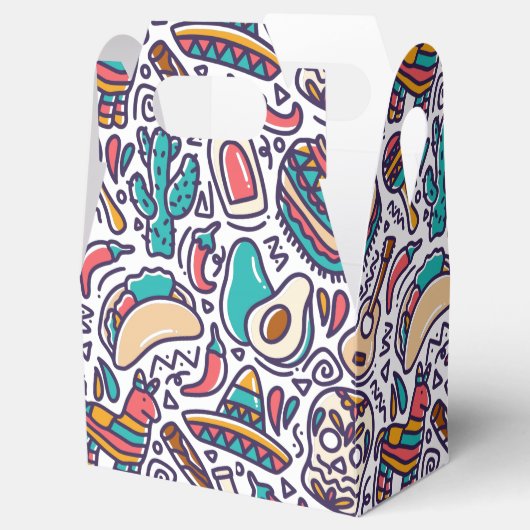 シンコデマヨメキシカンフィエスタシームレスパターン フェイバーボックス (オープン)