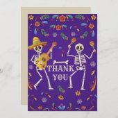 シンコデマヨメキシカンフィエスタスカルありがとう 招待状 (正面/裏面)