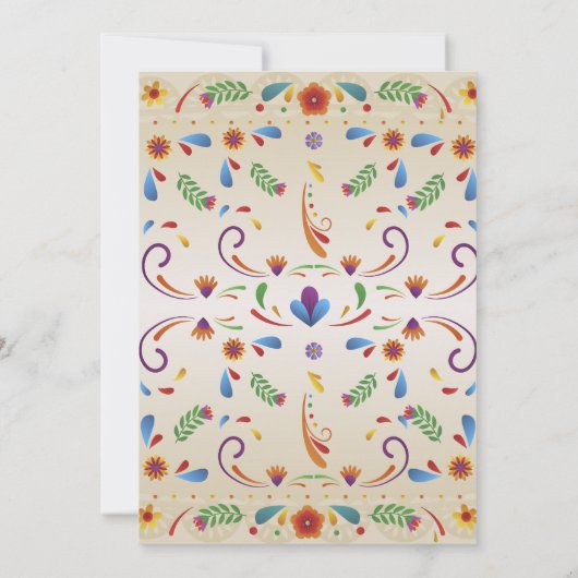 シンコデマヨメキシカンフィエスタ誕生日招待状 招待状 (裏面)