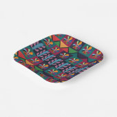 シンコデマヨメキシコアートパターンパーティー ペーパープレート (傾斜あり)