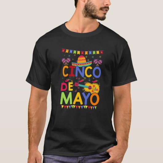 シンコデマヨメキシコフェスタ5おもしろいデマヨ5 De Tシャツ (正面)