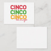 シンコデマヨメキシコホリデーお祝いギフト ノートカード (正面/裏面)