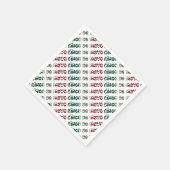 シンコデマヨメキシコ国旗の色タイポグラフィ スタンダードカクテルナプキン (角)