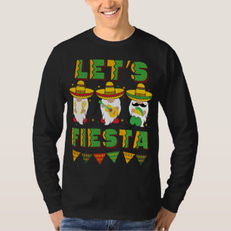 シンコデマヨメキシコ格言レッツフィエスタ Tシャツ
