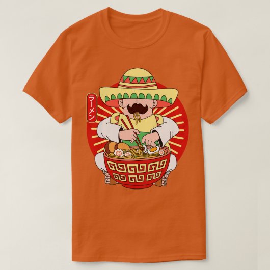 シンコデマヨラーメン Tシャツ (デザイン正面)