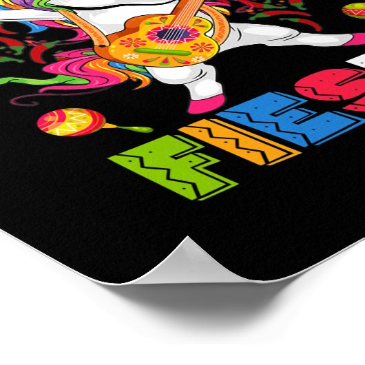 シンコデマヨレッツフィエスタ踊りメキシコ ポスター (角)