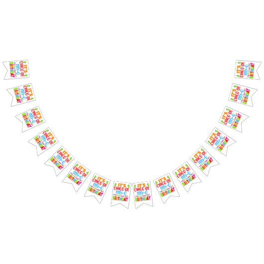 シンコデマヨ誕生日おもしろいパウ バンティングフラッグ (全)