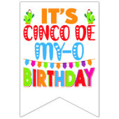 シンコデマヨ誕生日おもしろいパウ バンティングフラッグ (第2の旗)