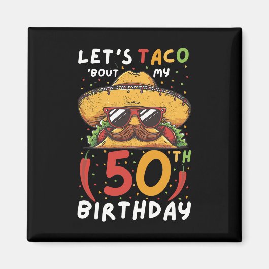 シンコデマヨ50誕生日タコエイジ50メキシコBi マグネット (正面)