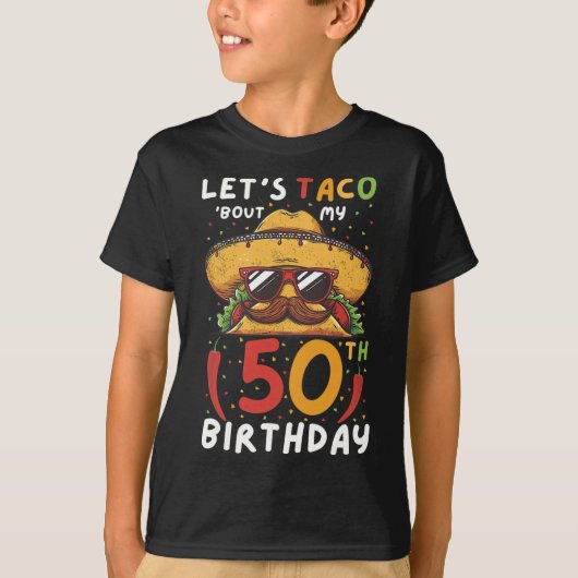 シンコデマヨ50誕生日タコエイジ50メキシコBi Tシャツ (正面)