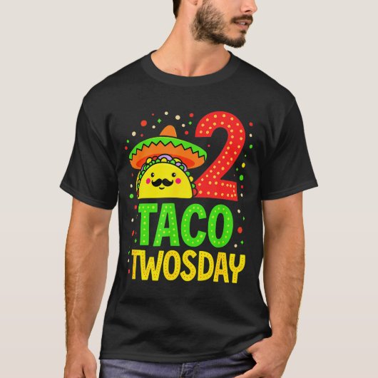 シンコデマヨ タコ ツースデイ 2歳 誕生日パーティー _2 Tシャツ (正面)