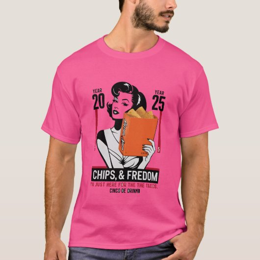 シンコデマヨ – ナチョ平均フィエスタ Tシャツ (正面)
