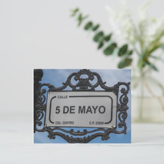 シンコデマヨ |通り記号 |ラパズメキシコ ポストカード (スタンド正面)