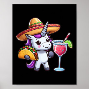 シンコデマヨ Tシャツ メキシコ パーティー ユニコーン タコス ポスター