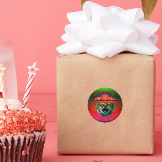 シンコデミオグレイキャットシンコデマヨメキシコ ラウンドシール (パーティー)