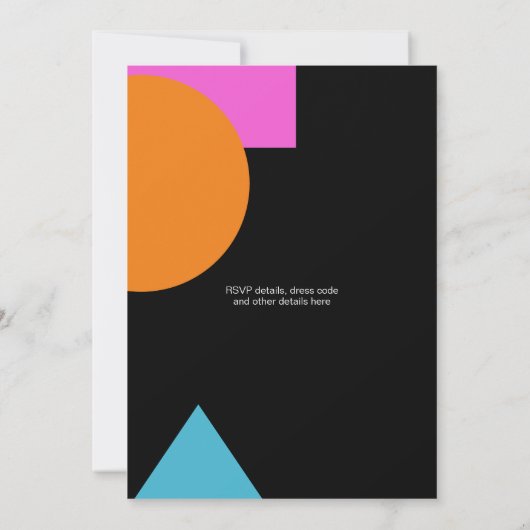 シンコデムオウおもしろいフィエスタキャットマヨパーティー 招待状 (裏面)