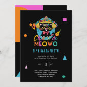 シンコデムオウおもしろいフィエスタキャットマヨパーティー 招待状 (正面/裏面)
